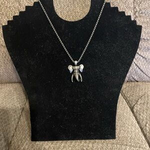 Stylish Stainless Steel Elephant Pendant Necklace